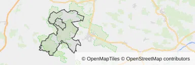 Mapa z zaznaczonym Pińczowem