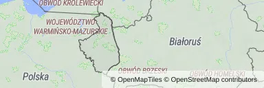 Mapa z zaznaczonym województwem podlaskim