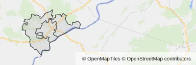 Mapa z zaznaczonym Połańcu