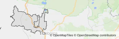 Mapa z zaznaczonymi Prusicami