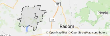 Mapa z zaznaczonym Przytykiem