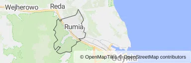 Mapa z zaznaczoną Rumi
