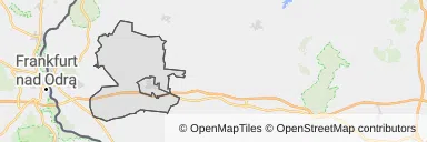 Mapa z zaznaczonym Rzepinem