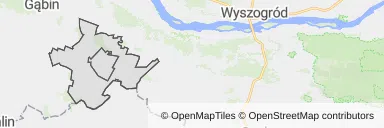 Mapa z zaznaczonym Sannikami