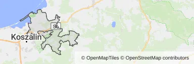 Mapa z zaznaczonym Sianowem