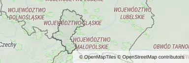Mapa z zaznaczonym województwem śląskim