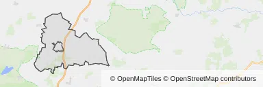 Mapa z zaznaczonym Śmiglu