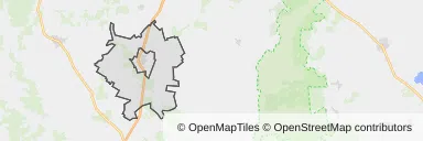 Mapa z zaznaczonym Stawiskami