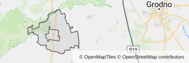 Mapa z zaznaczoną Suchowoli