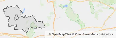 Mapa z zaznaczonym Sulęcinem