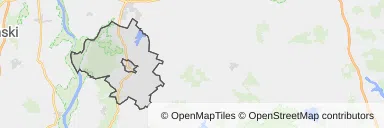 Mapa z zaznaczonym Sztumem