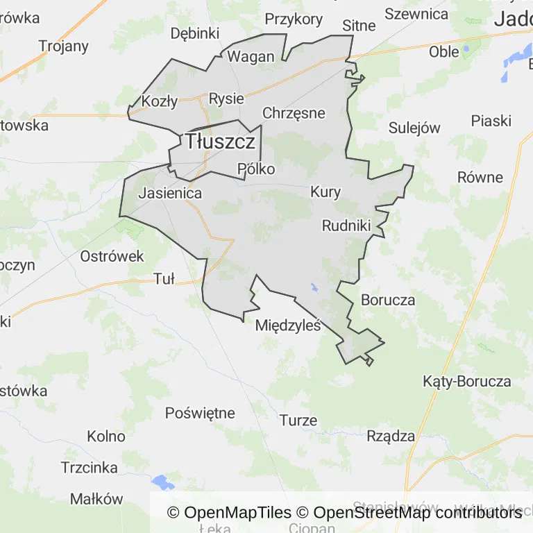 Mapa z zaznaczonym Tłuszczem