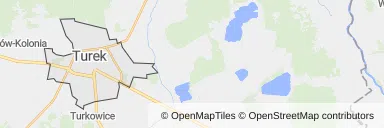 Mapa z zaznaczonym Turkiem