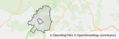 Mapa z zaznaczoną Twardogórze