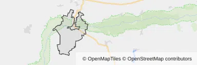 Mapa z zaznaczonym Ujściu
