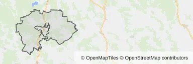 Mapa z zaznaczonym Wielbarkiem