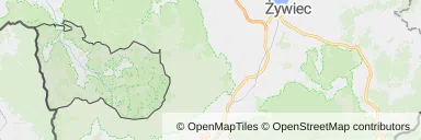 Mapa z zaznaczoną Wiśle