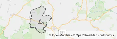 Mapa z zaznaczonym Wołczynem