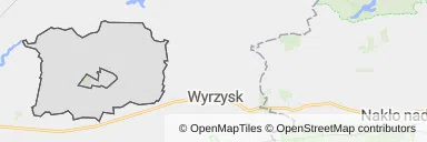 Mapa z zaznaczoną Wysokiej