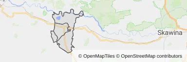 Mapa z zaznaczonym Zatorze