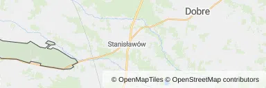 Mapa z zaznaczoną Zielonką